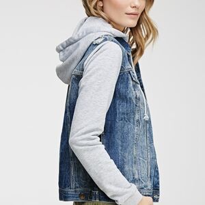 Denim sweater jacket- like new